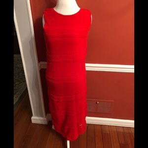 NY&Co red crochet dress.